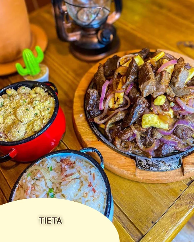 Prato típico nordestino do Restaurante Rota Nordestina